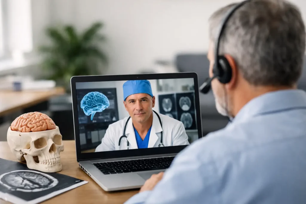 Como funciona a teleconsulta neurocirúrgica?