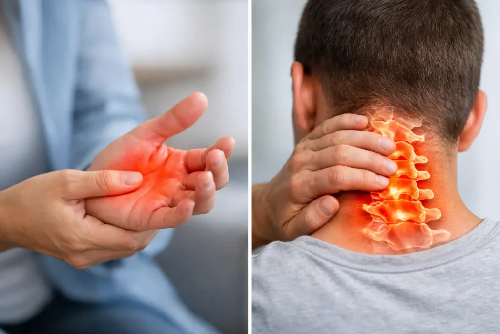 Formigamento nas mãos é cervical? Entenda