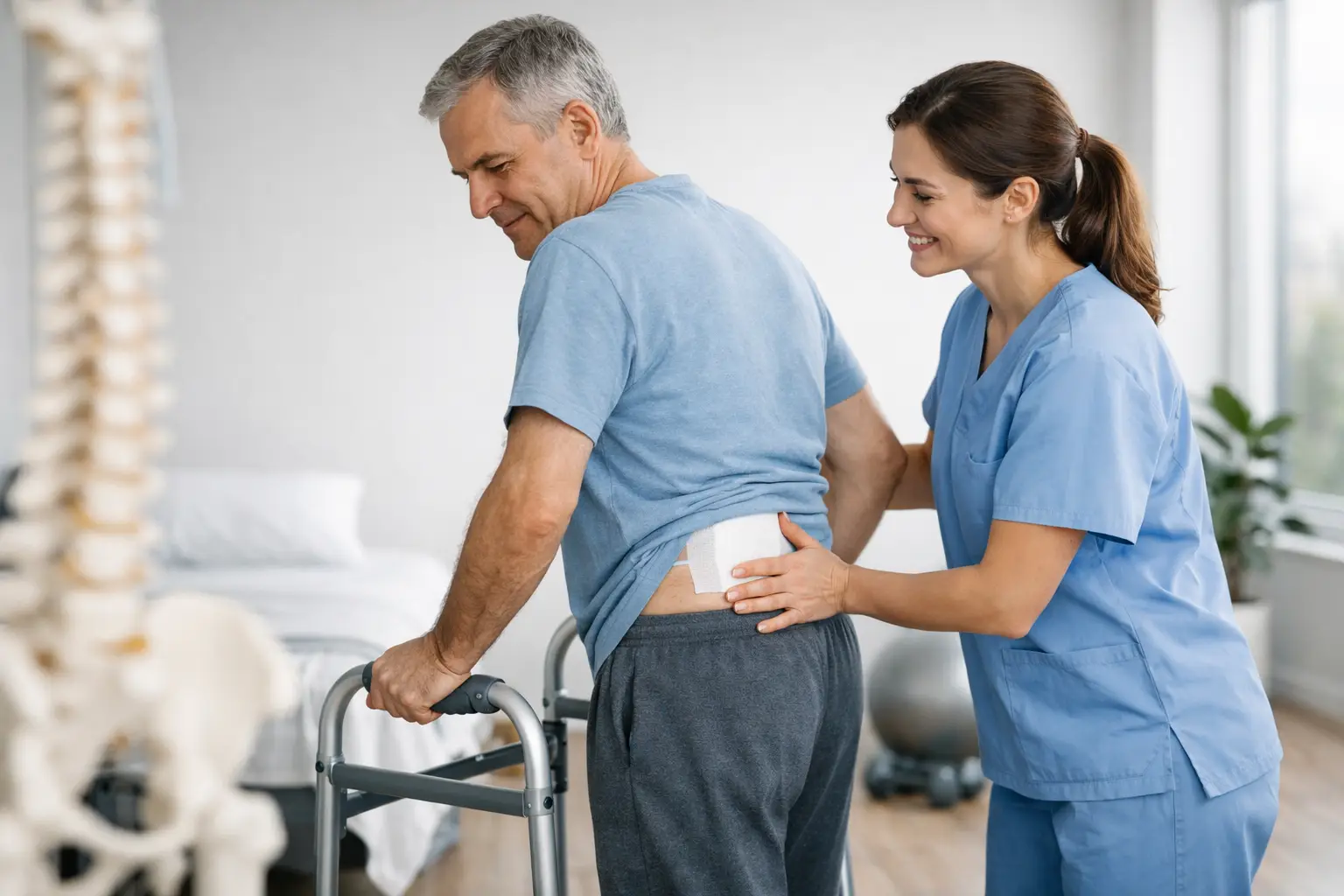 Recuperação após cirurgia lombar passo a passo