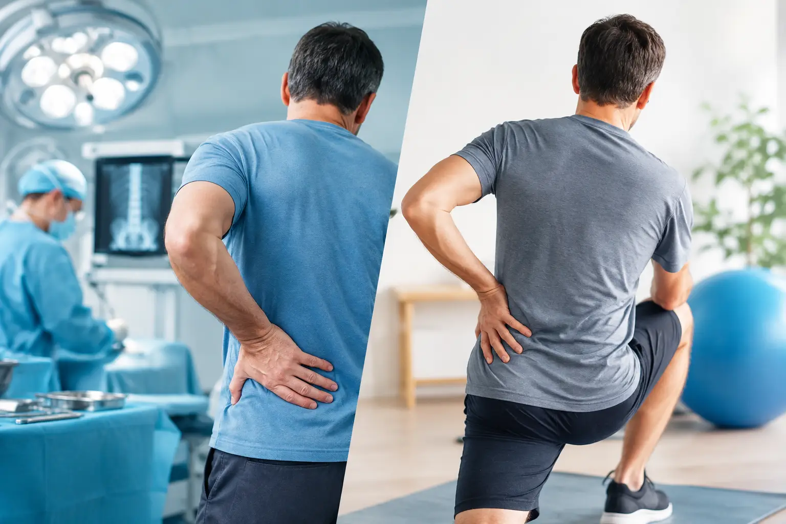 Cirurgia lombar versus tratamento conservador