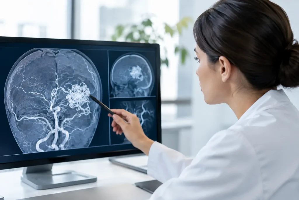 Guia sobre malformação arteriovenosa cerebral