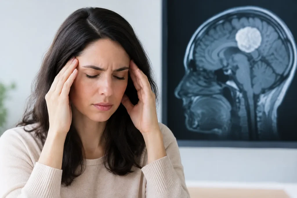 Quais sintomas o meningioma pode causar?